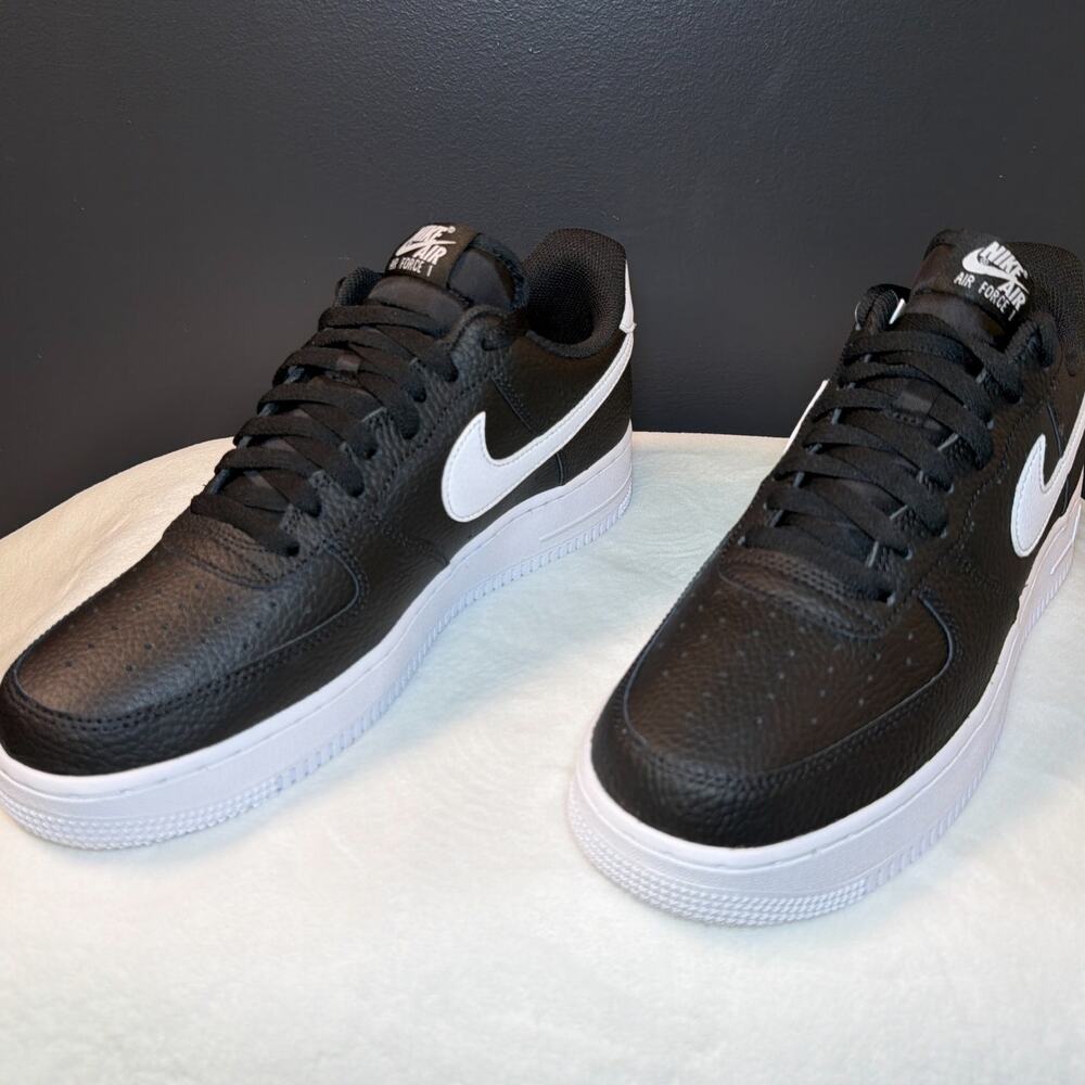 Nike Air Force 1 ’07 Black White Tumbled' CT2302-002 | 10.5M - Picture 4 of 10
